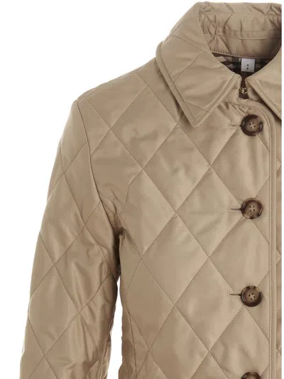 Shop Burberry 'farnleigh' Jacket In Beige