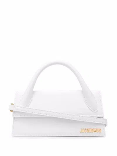 Shop Jacquemus Le Chiquito Long Handbag In White