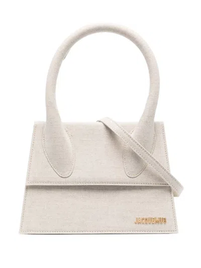 Shop Jacquemus Le Grand Chiquito Handbag In Grey