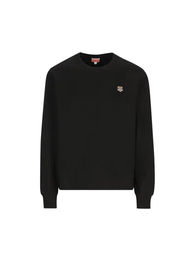 Kenzo Black Sweatshirt With Logo In Black