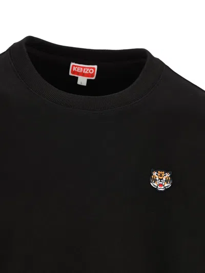 Kenzo Black Sweatshirt With Logo In Black