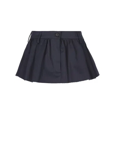 Shop Miu Miu Skirts In Blue