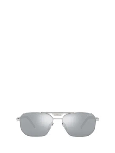 Shop Prada Eyewear Sunglasses In Silver