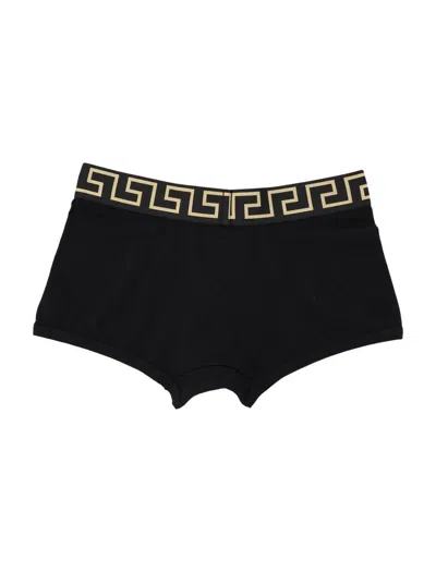 Shop Versace Trunk Bi-pack In Black Gold