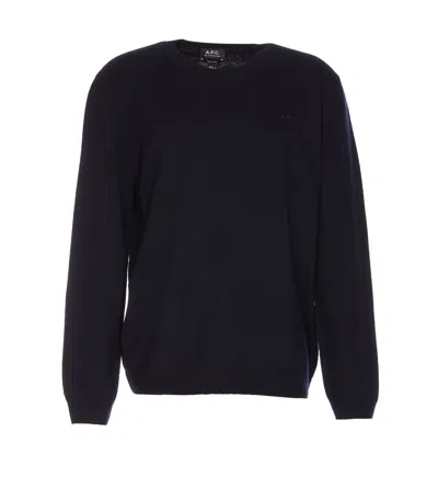 Shop Apc A.p.c. Sweaters In Blue