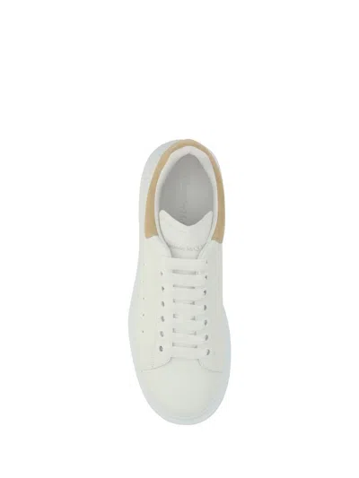 Shop Alexander Mcqueen Sneakers In White/safari