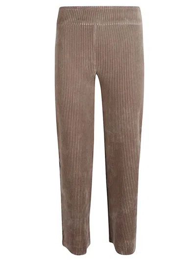 Shop Avenue Montaigne Corduroy Cropped Trousers In Beige