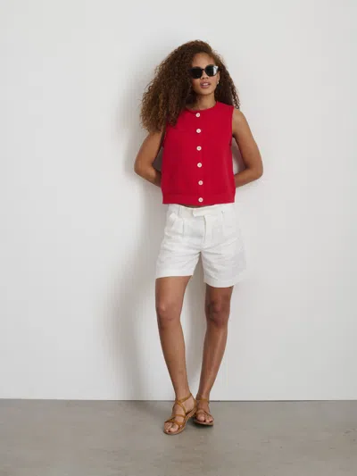 Alex Mill Bridget Vest Tomato In Tomato