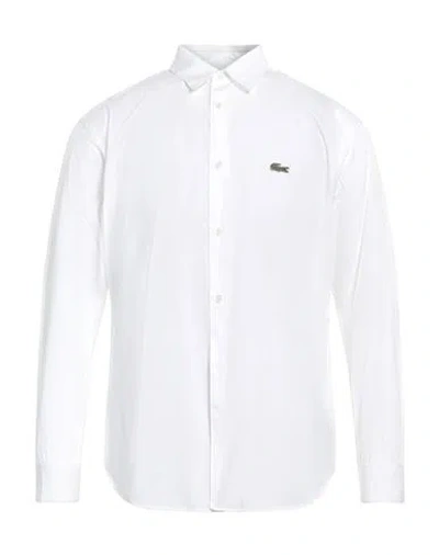 Lacoste X Comme Des Garçons Shirt Man Shirt White Size L Cotton In White