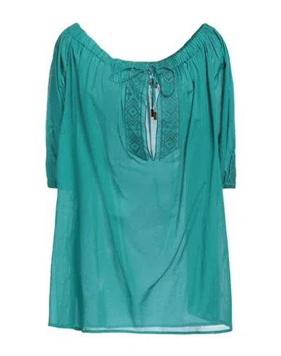 Vilebrequin Woman Top Emerald Green Size M Cotton In Green