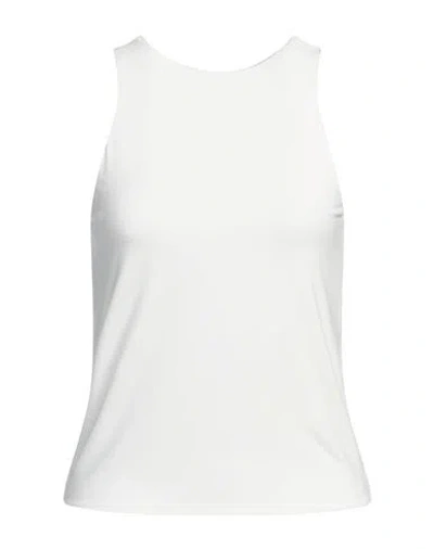 Patrizia Pepe Woman Tank Top White Size 3 Viscose, Elastane, Glass In White