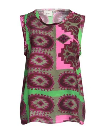 Vicolo Woman Top Military Green Size Onesize Viscose In Green