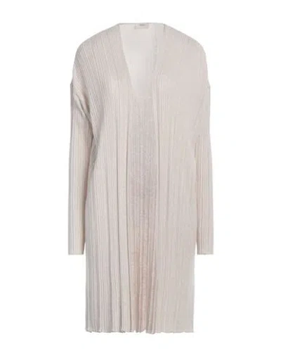 Agnona Woman Cardigan Beige Size L Cashmere, Silk In Beige