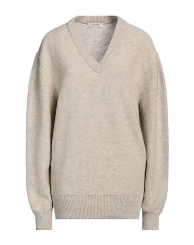 Lemaire Woman Sweater Ivory Size Xl Wool In White