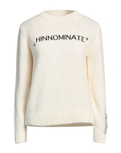 Hinnominate Woman Sweater Cream Size S Acrylic, Polyester In White