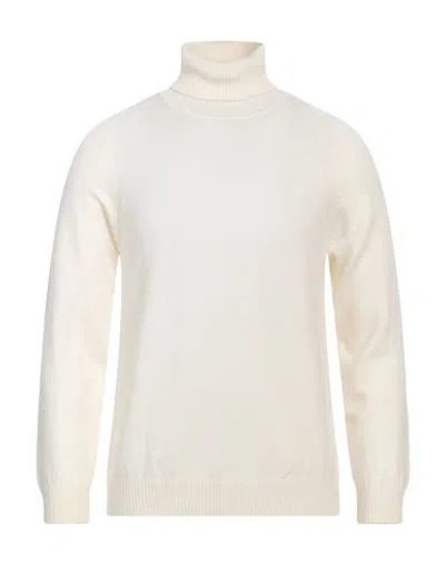Officina 36 Man Turtleneck Ivory Size Xxl Viscose In White