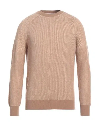 +39 Masq Man Sweater Beige Size 42 Wool In Beige