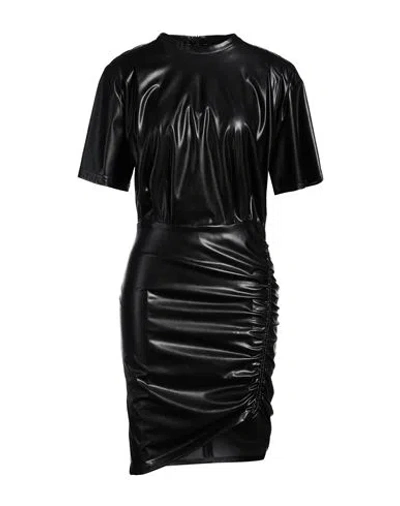Isabel Marant Étoile Marant Étoile Woman Mini Dress Black Size 4 Polyester, Polyurethane, Cotton In Black