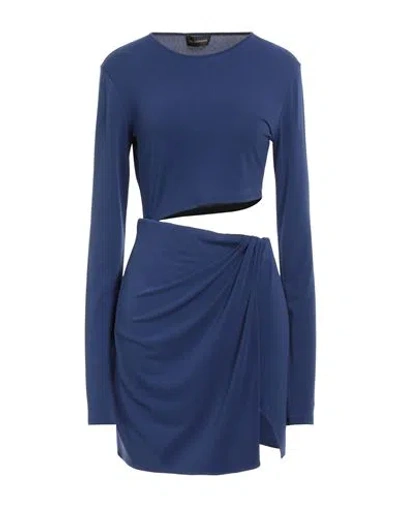 The Andamane Woman Mini Dress Navy Size 2 Polyester, Elastane, Polyamide In Navy Blue