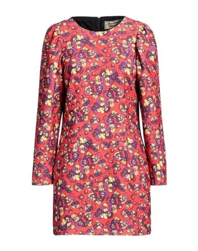 Alessandro Enriquez Woman Mini Dress Red Size 10 Polyester In Red