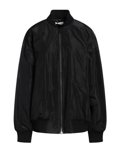 Please Woman Jacket Black Size S Polyester, Acrylic In Black