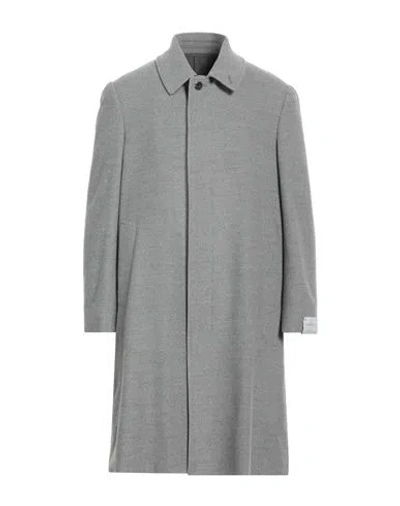 Caruso Man Overcoat & Trench Coat Grey Size 46 Wool In Grey