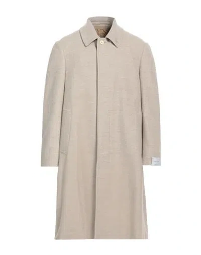 Caruso Man Overcoat & Trench Coat Sand Size 40 Wool In Beige