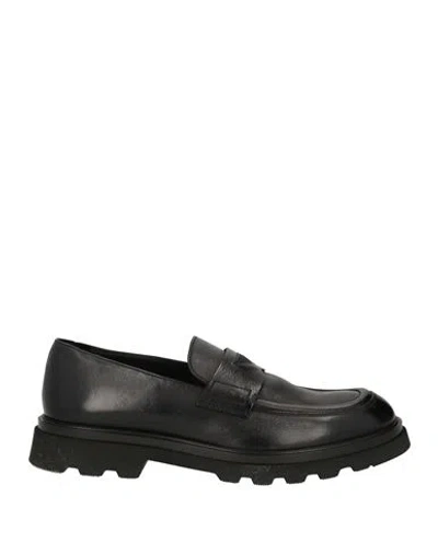 Doucal's Man Loafers Black Size 9 Leather In Black