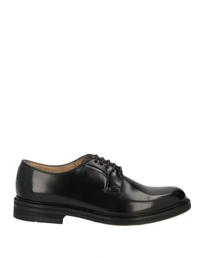 Doucal's Leather Lace-up Shoes In Black