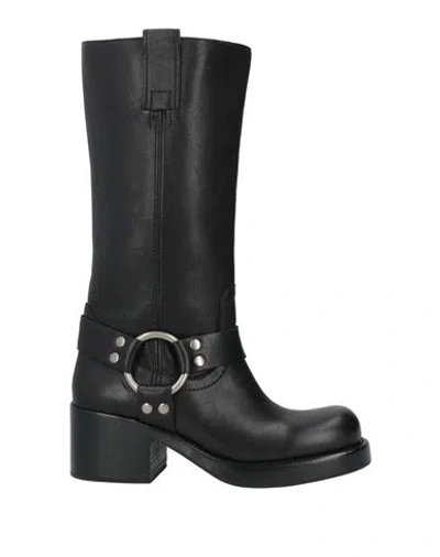 JEFFREY CAMPBELL JEFFREY CAMPBELL WOMAN BOOT BLACK SIZE 7 LEATHER 