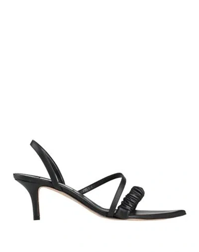 Elleme Woman Sandals Black Size 8 Leather In Black