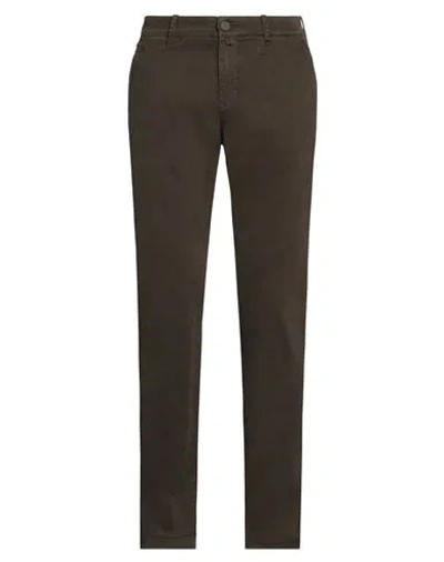 Jacob Cohёn Man Pants Dark Green Size 35 Cotton, Elastane, Polyester In Military Green