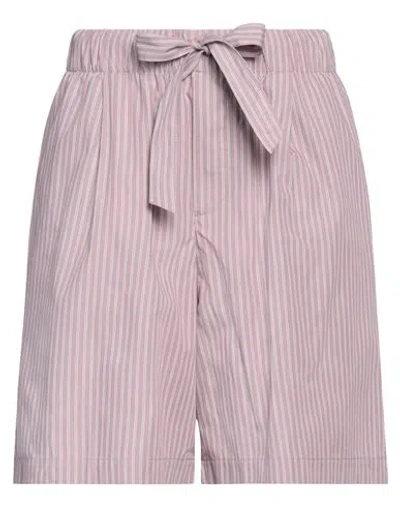 Birkenstock X Tekla Woman Shorts & Bermuda Shorts Mauve Size M Organic Cotton In Purple