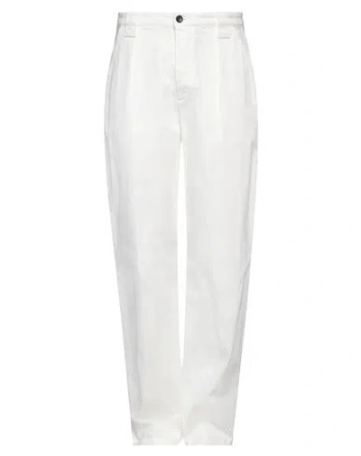 Department Five Department 5 Man Pants White Size 30 Cotton, Elastane In White
