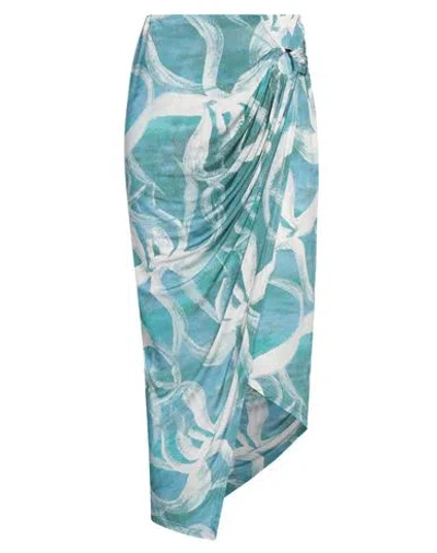 Louisa Ballou Coastline Long Skirt In Blue