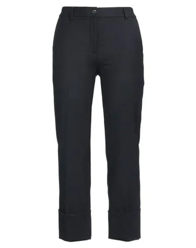 Via Masini 80 Woman Pants Navy Size 2 Polyester, Virgin Wool, Elastane In Navy Blue