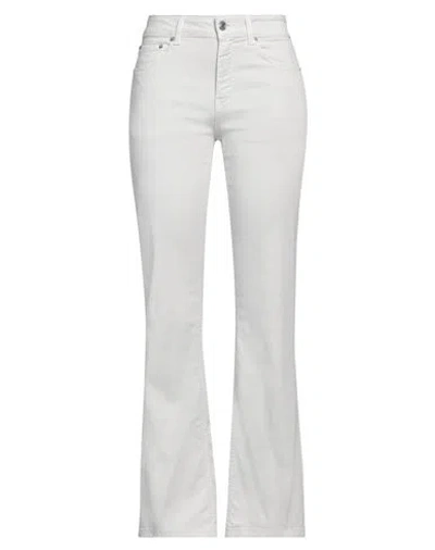 Department Five Department 5 Woman Pants Light Grey Size 26 Cotton, Elastane In Grey