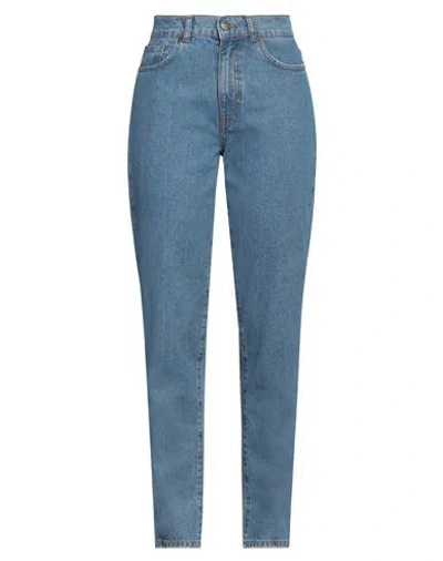 Twinset Woman Jeans Blue Size 28 Cotton, Polyester In Blue