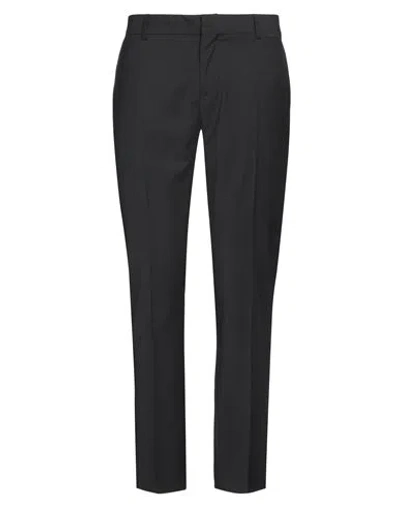 Grey Daniele Alessandrini Man Pants Black Size 38 Polyester, Viscose, Elastane In Black