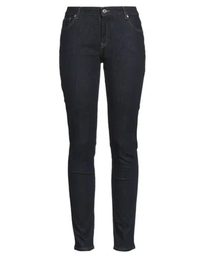 Trussardi Woman Jeans Blue Size 25 Cotton, Elastane In Blue