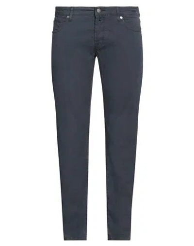 Incotex Man Pants Navy Size 29 Cotton, Elastane In Blue
