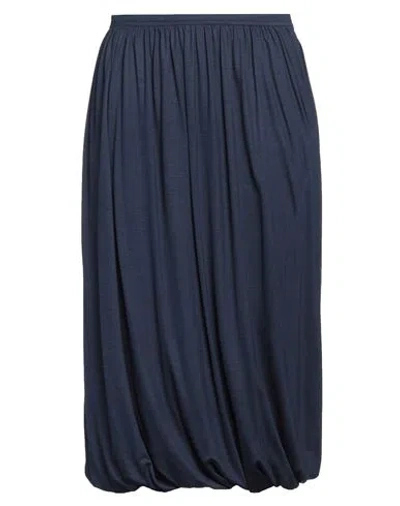 Sofie D'hoore Woman Midi Skirt Blue Size 8 Wool In Blue
