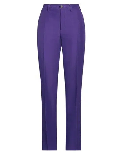 Department Five Department 5 Woman Pants Purple Size 8 Polyester In Purple