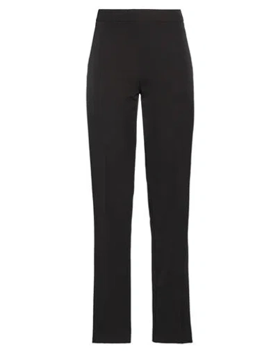 Clips Woman Pants Black Size 10 Polyester, Elastane In Black