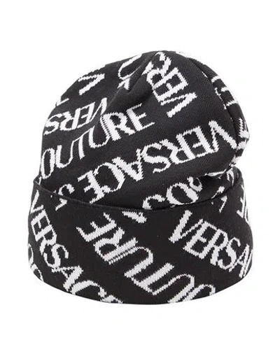 Versace Jeans Couture Woman Hat Black Size Onesize Acrylic, Wool In Black