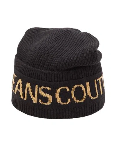 Versace Jeans Couture Woman Hat Black Size Onesize Acrylic, Wool In Black