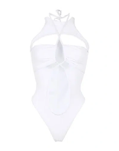 Andreädamo Andreādamo Woman One-piece Swimsuit White Size S Polyamide, Elastane In White