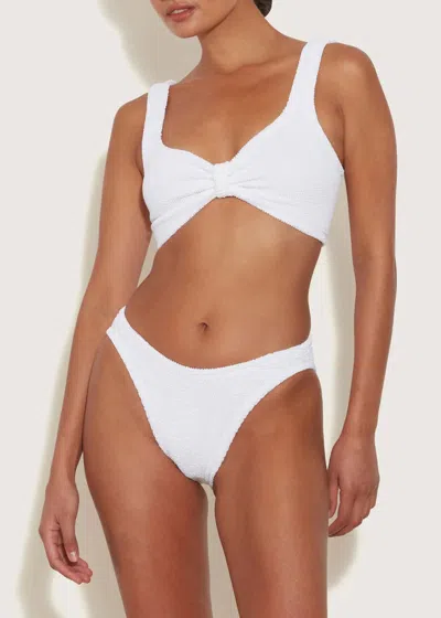 Hunza G Bonnie Seersucker Bikini In White
