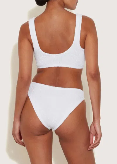 Hunza G Bonnie Seersucker Bikini In White