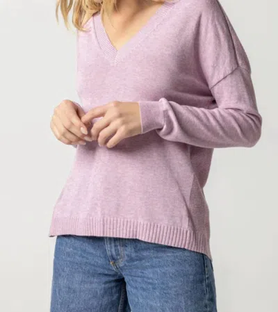 Lilla P V-neck Sweater In Pink In Pink